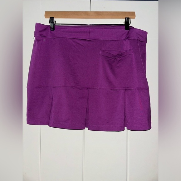 Nike Golf Tour Performance Dri-Fit Pink Fuchsia Plum Pleated‎ Skirt Women’s XL - Picture 2 of 8
